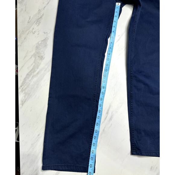 GOODFELLOW & CO NAVY BLUE MENS CHINO PANTS SIZE 36 WAIST X 30 INSEAM - Picture 11 of 11